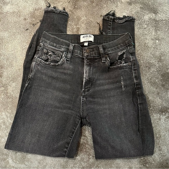 AGOLDE denim size 27 Sophie Mid Rise Skinny Crop - Temple skinny jean - Picture 8 of 14